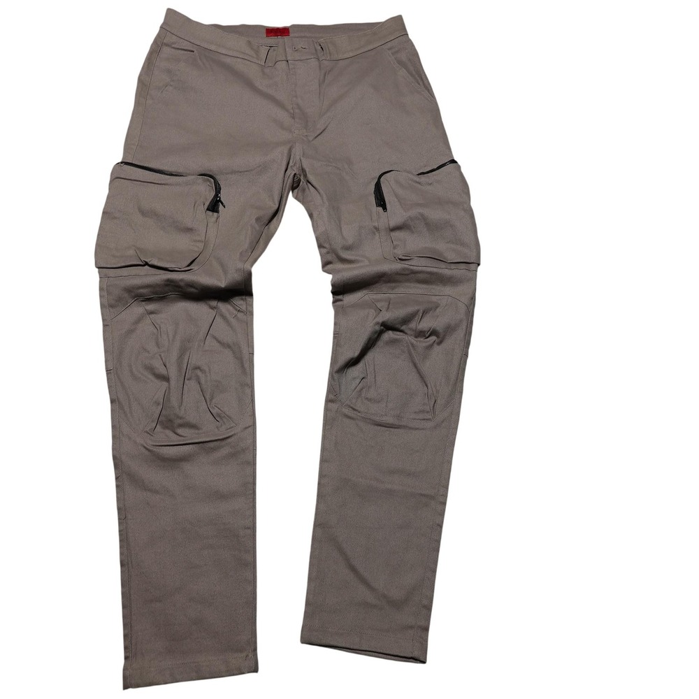 Killion Cargo Pants Mens 36x30 Beige Slim Fit Canvas Stretch Workwear Pockets